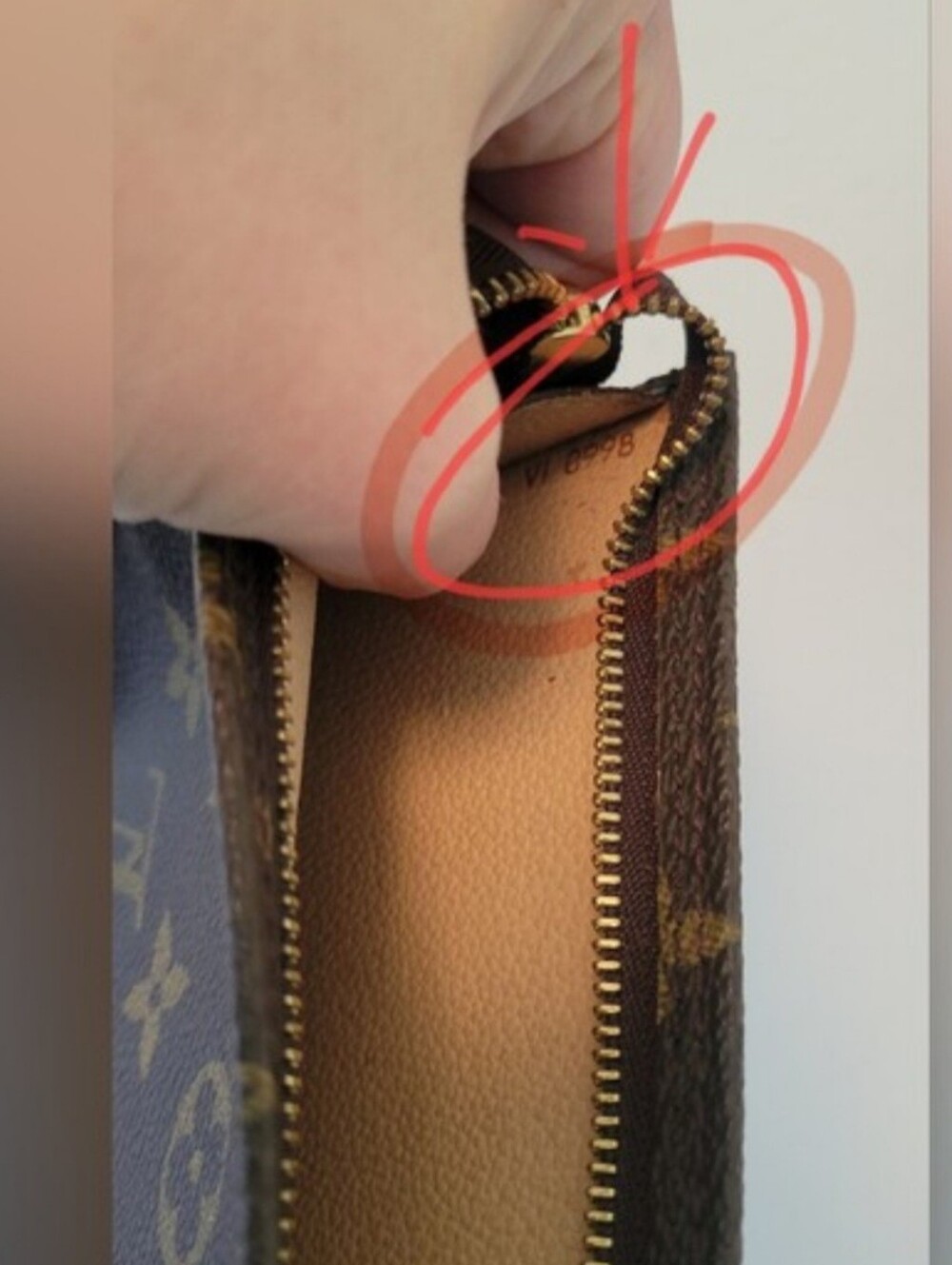Authentic Louis Vuitton Brown Monogram Pouch - Picture 12 of 15